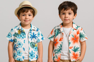 Maitri Fashion Baby Boys Printed Casual Multicolor Shirt(Pack of 2)