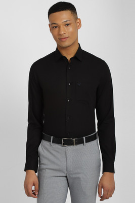 Allen Solly Men Solid Formal Black Shirt