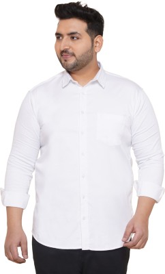 JOHN PRIDE Men Solid Casual White Shirt