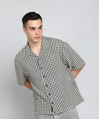 HIGHLANDER Men Self Design Casual Multicolor Shirt