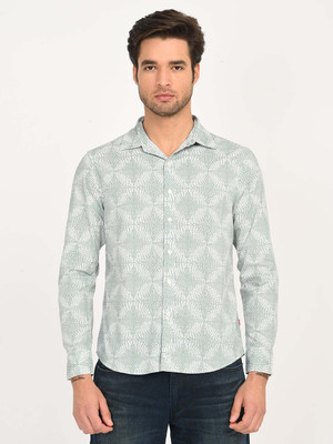 LEVI'S Men Printed Casual Green Shirt
