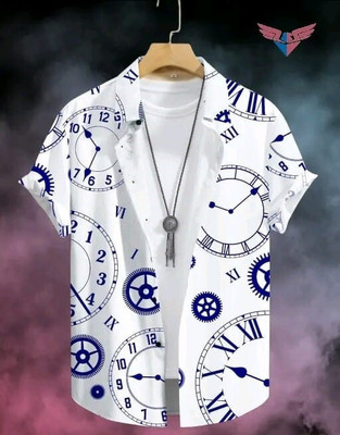 Solbiza Men Self Design Casual Multicolor Shirt