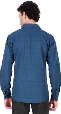 DESIGN UP Men Printed Casual Blue Shirt