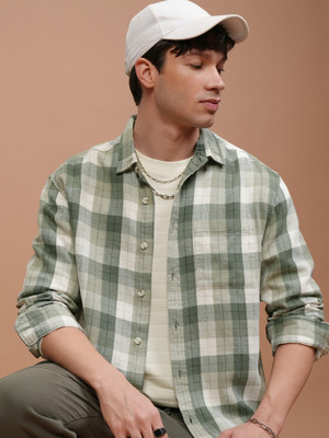 HIGHLANDER Men Checkered Casual Multicolor Shirt