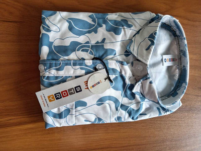 F20 Men Ethnic Motifs Casual White Shirt
