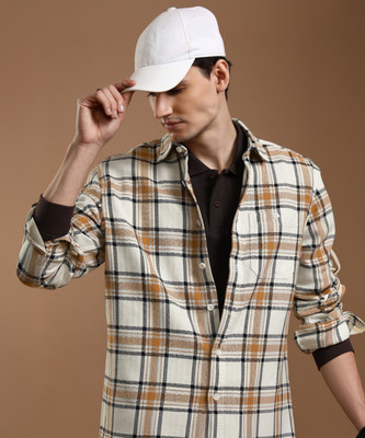 HIGHLANDER Men Checkered Casual Multicolor Shirt