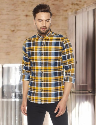 SHAH TEXTILES Men Checkered Casual Multicolor Shirt