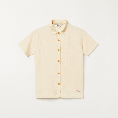 Fame Forever by Lifestyle Boys Solid Casual White Shirt