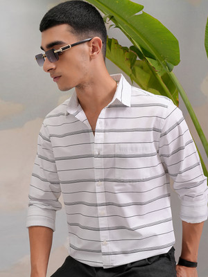 HIGHLANDER Men Striped Formal Multicolor Shirt