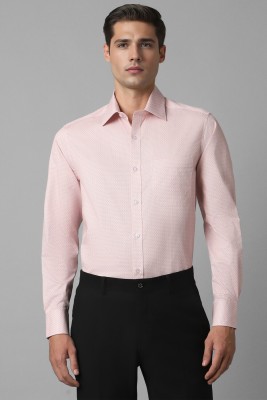 LOUIS PHILIPPE Men Printed Formal Pink, Grey Shirt