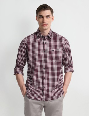 Arrow Sport Men Checkered Casual Red Shirt