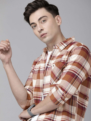 THE BEAR HOUSE Men Checkered Casual Multicolor Shirt