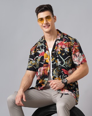 British Club Men Printed Casual Multicolor Shirt