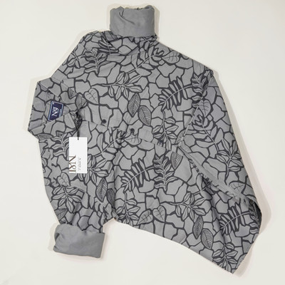 N AND J Men Printed, Self Design Casual Dark Blue Shirt