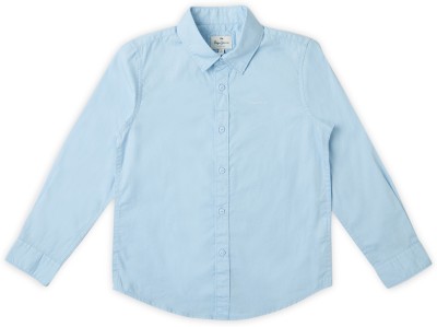Pepe Jeans Boys Solid Casual Light Blue Shirt