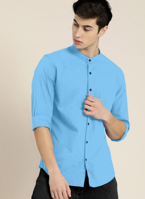Lee Cross Men Solid Casual Blue, Red Shirt