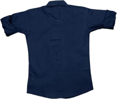 Westdale BY The Tinge Boys Solid Casual Blue Shirt