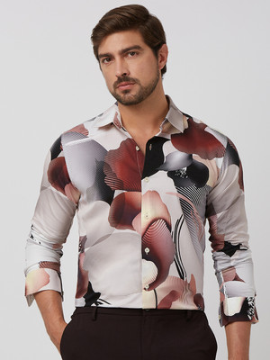 MUFTI Men Printed Casual Multicolor Shirt