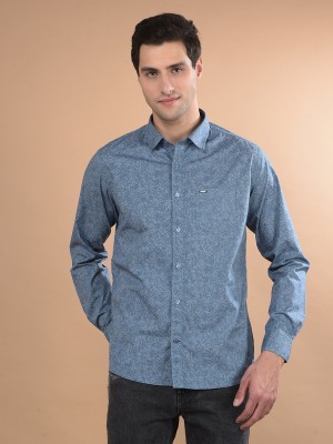 Canary London Men Printed Casual Grey Shirt