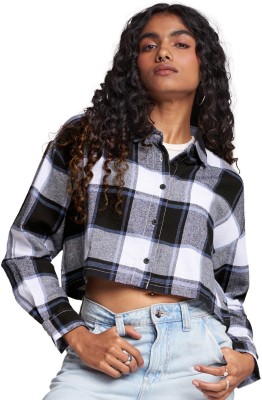 The Souled Store Women Checkered Casual Multicolor Shirt