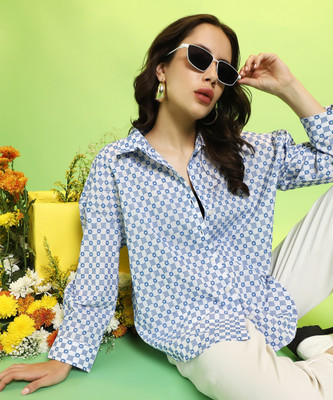 CAMPUS SUTRA Women Solid Casual White Shirt