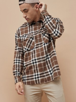 Fame Forever by Lifestyle Men Checkered Casual Multicolor Shirt