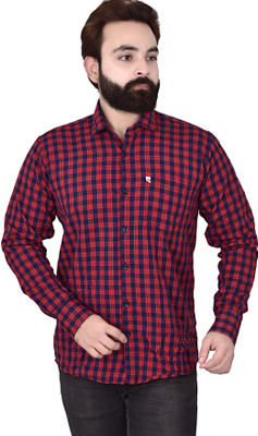 Ayansh Denix Men Solid Casual Red Shirt
