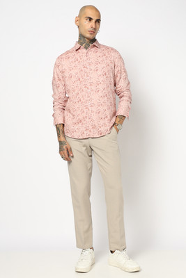 Blue Buddha Men Printed Casual Black Shirt