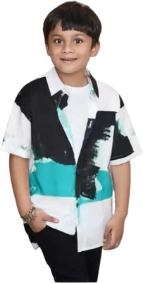 Sanwariyaa Boys Printed Casual Multicolor Shirt