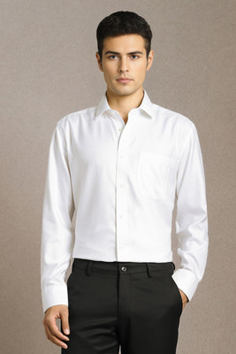 LOUIS PHILIPPE Men Solid Formal White Shirt