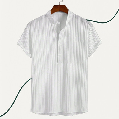 A FUBAR Men Solid Formal White Shirt