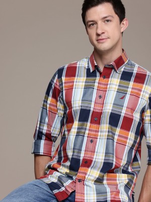 NAUTICA Men Checkered Casual Multicolor Shirt