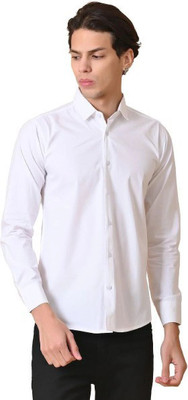 Lee Cross Men Solid Casual White Shirt