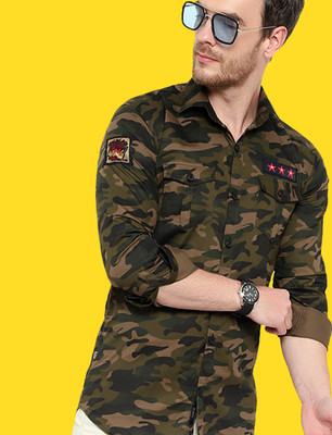 GRITSMAD Men Printed Casual Multicolor Shirt