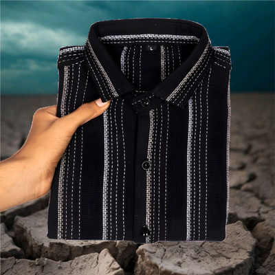 PROBIZ Men Striped Casual Multicolor Shirt