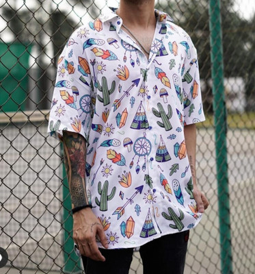 STOVESSY Men Printed Casual Multicolor Shirt