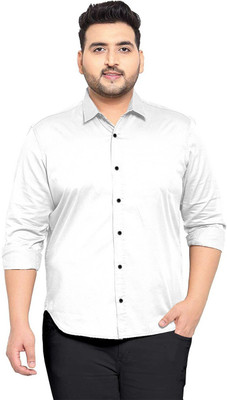 Reh Enterprise Men Solid Casual White Shirt