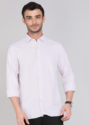 KILLER Men Checkered Casual Red, White Shirt