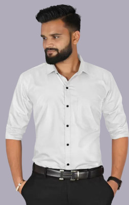 HENDRIX FASHION TREND Men Self Design Casual White Shirt