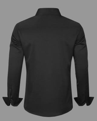 StellLIFESTYLE Trend Men Solid Casual Black Shirt