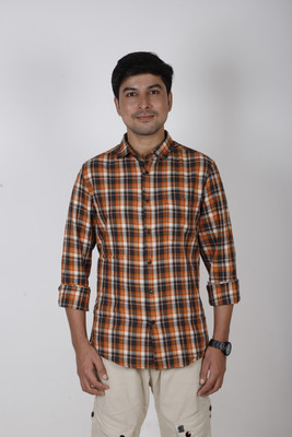 Cambay Men Checkered Casual Multicolor Shirt