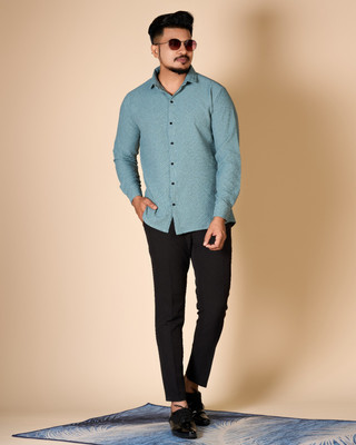 nirmal creation Men Self Design Casual Multicolor Shirt