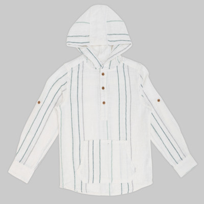 Pantaloons Junior Baby Boys Solid Casual White Shirt