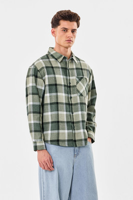 Snitch Men Checkered Casual Multicolor Shirt