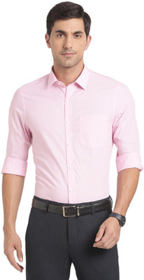 TURTLE Men Solid Formal Pink Shirt