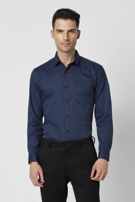 VAN HEUSEN Men Printed Formal Black, Blue Shirt