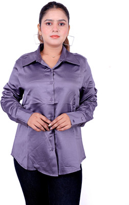 stylo queen Women Printed Casual Grey Shirt