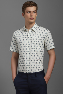 LOUIS PHILIPPE Men Printed Formal White Shirt