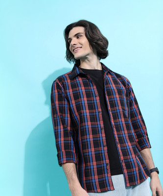 HIGHLANDER Men Checkered Casual Multicolor Shirt