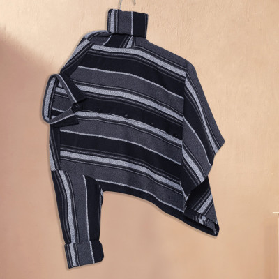 Vastram Enterprise Men Striped Casual Grey Shirt